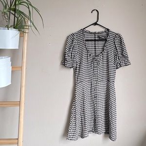 Reformation Checkered Mini Dress
